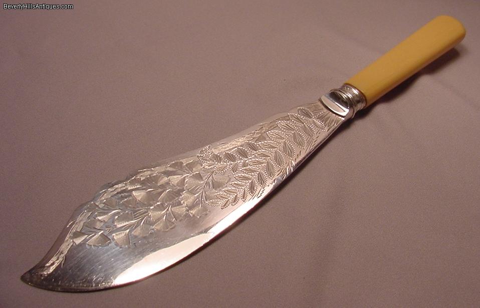 Antique English Sterling Silver & Silver Plated Fish Knife eBay